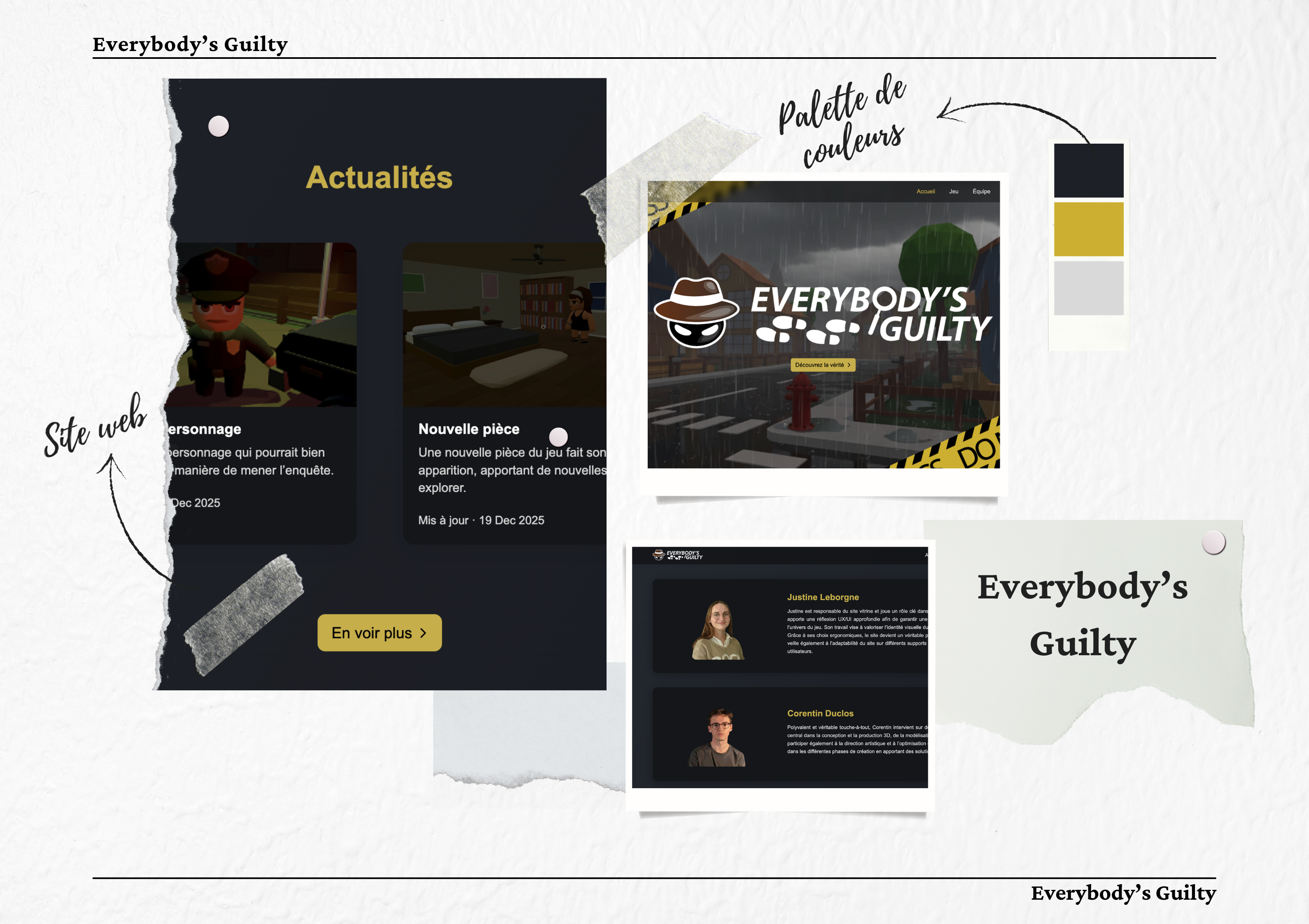 Everybody's Guilty project moodboard