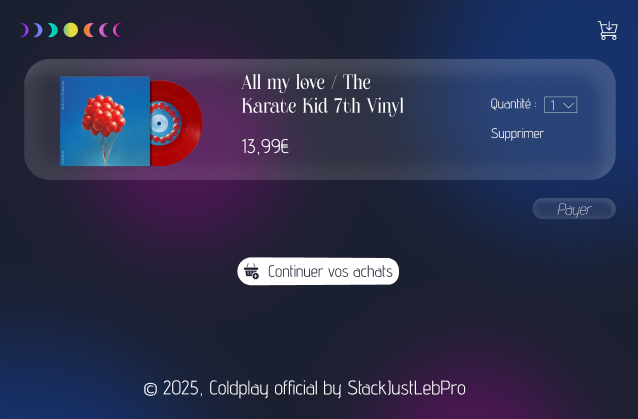 Aperçu de la page d'accueil avec la barre de navigation